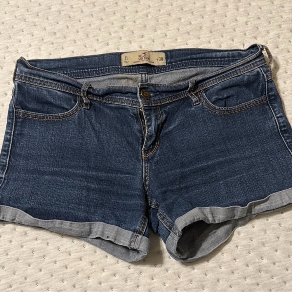 Hollister Midi Short Longest Length 4”Women's Denim Shorts